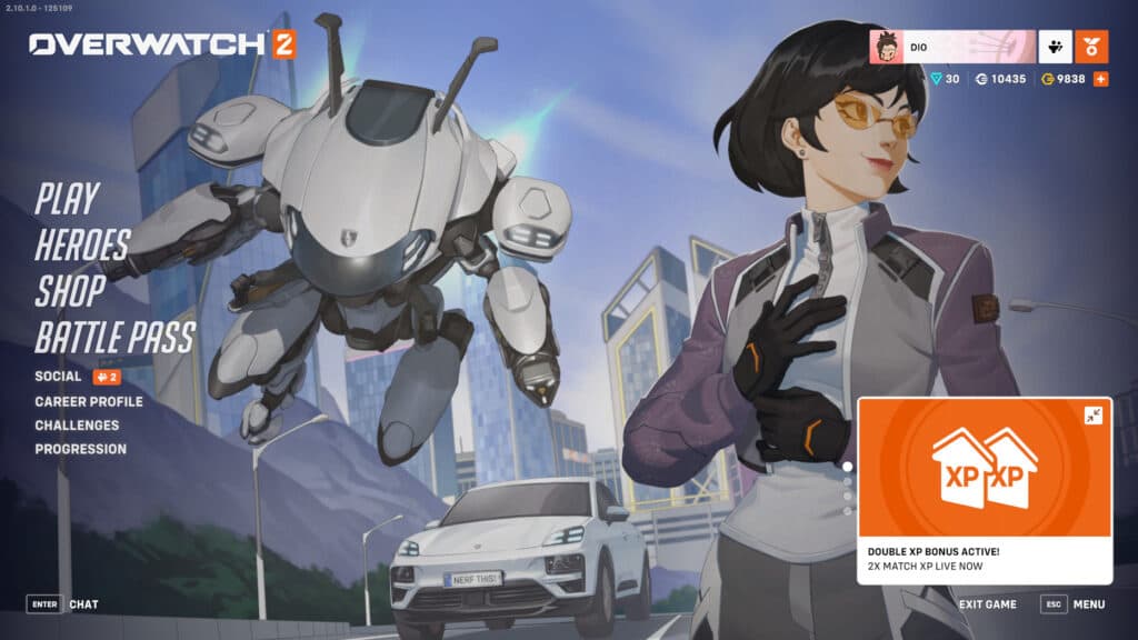 Overwatch 2 Season 10 double XP weekend screenshot (Image via esports.gg)