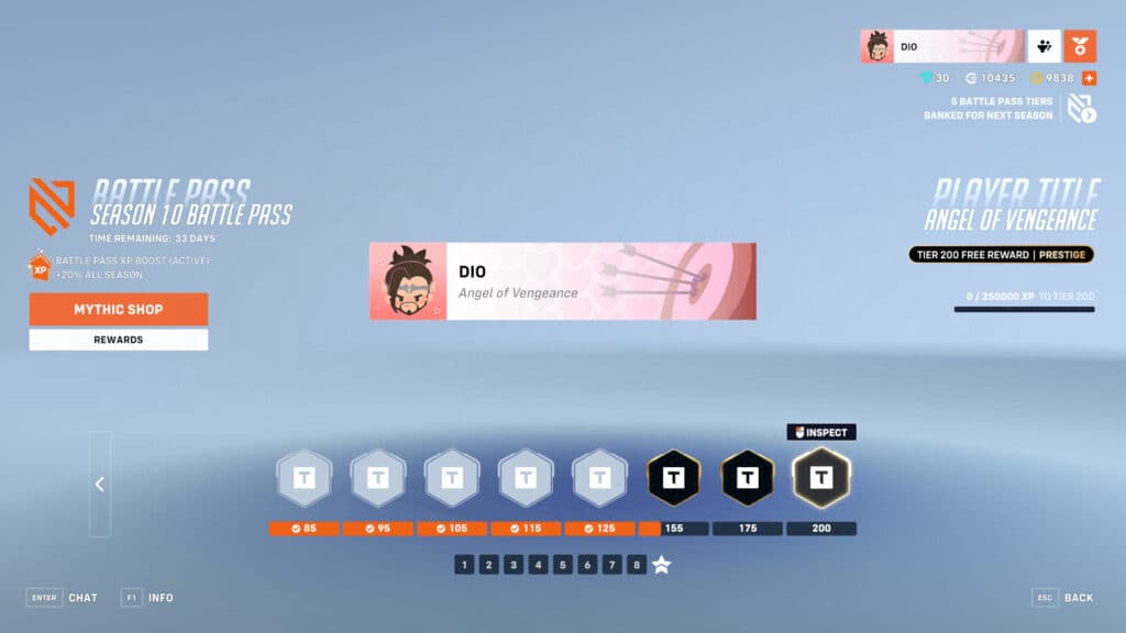 Overwatch 2 Angel of Vengeance player title screenshot (Image via esports.gg)