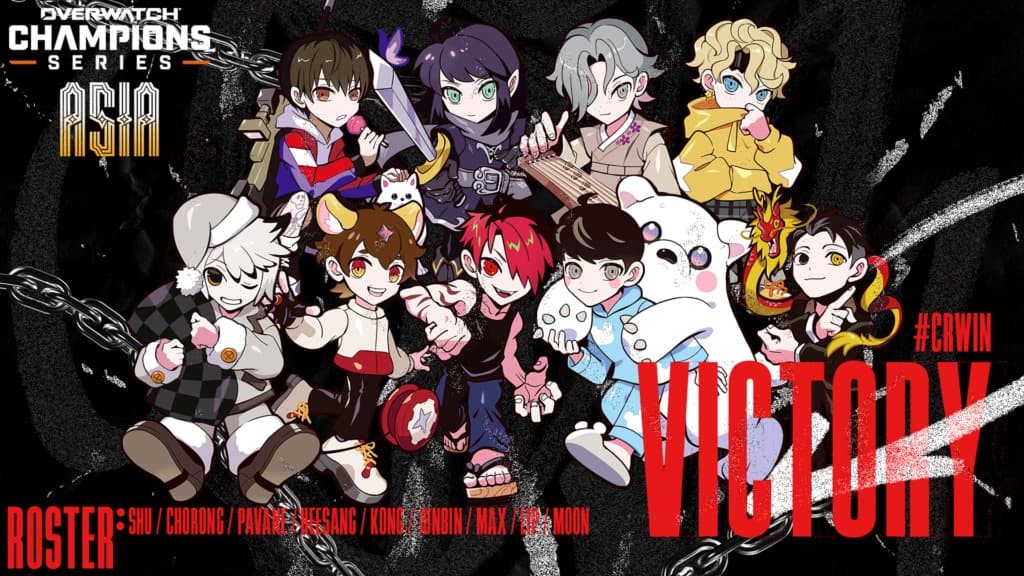 Team Crazy Raccoon advanced to the Esports World Cup through OWCS Asia Stage 1 (Image via crazyraccoon406 on X)