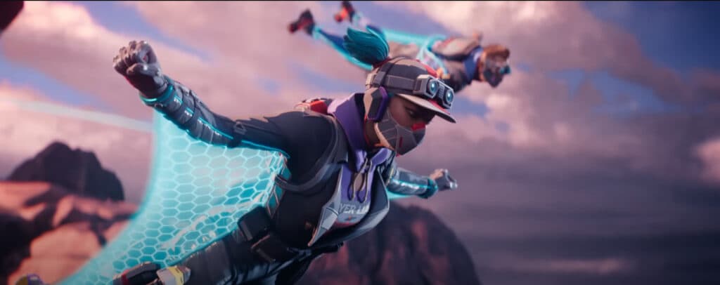 Lifeline has experience with gliders in the Stories from the Outlands (Image via Apex Legends on YouTube)