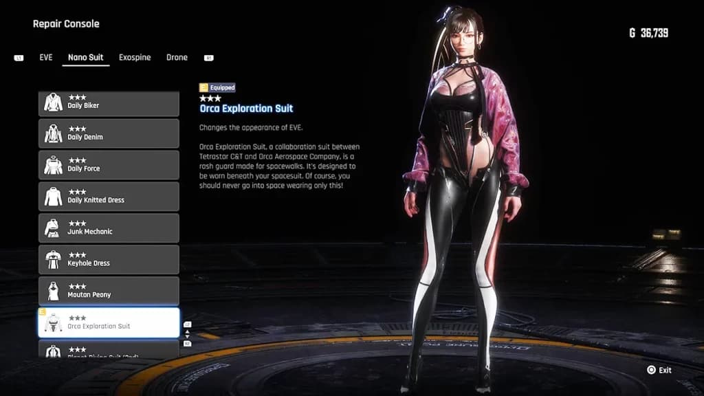 Orca Exploration Suit (Image via Siliconera)