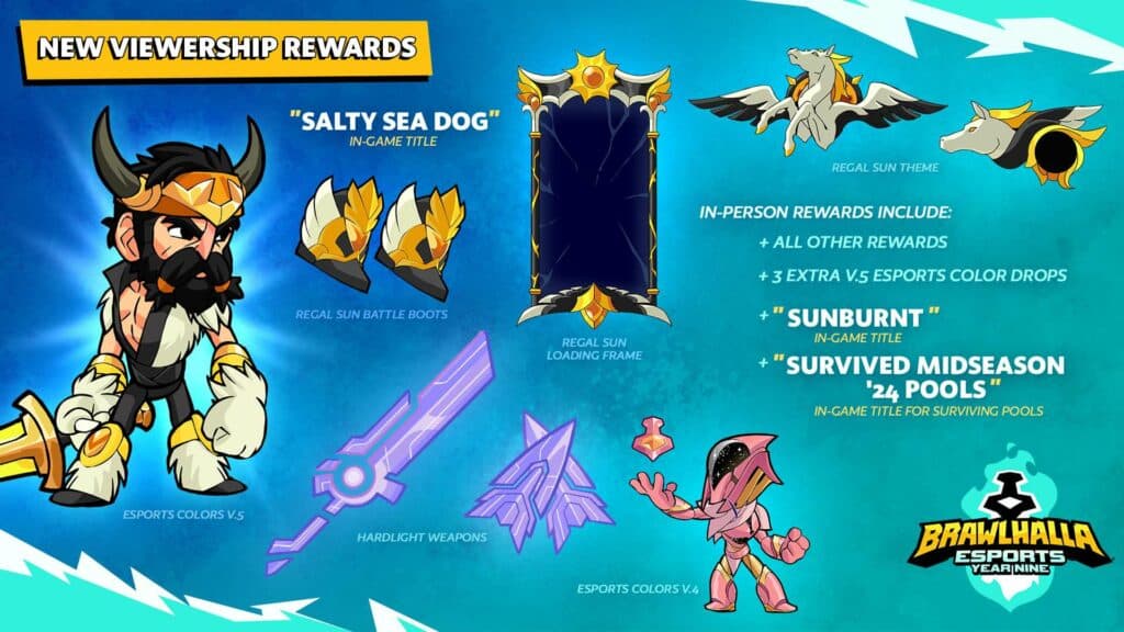 Brawlhalla CEO 2024 viewership rewards (Image via Brawlhalla Esports)
