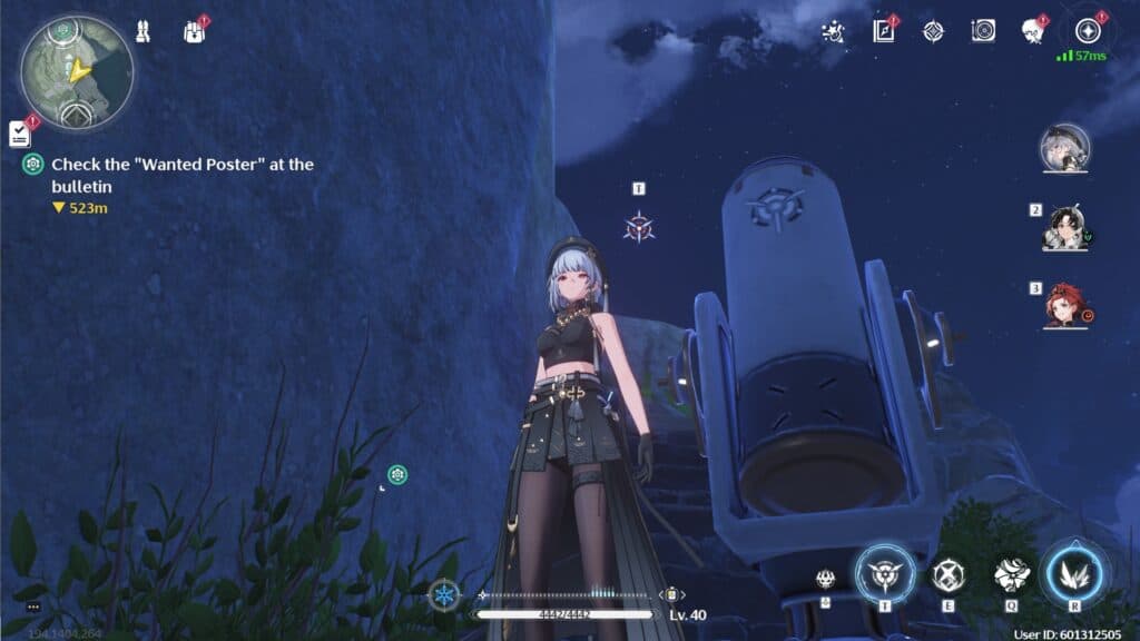 Use the Grapple Shooter to create Grapple Points to climb the mountain quicker! (Screenshot by esports.gg)