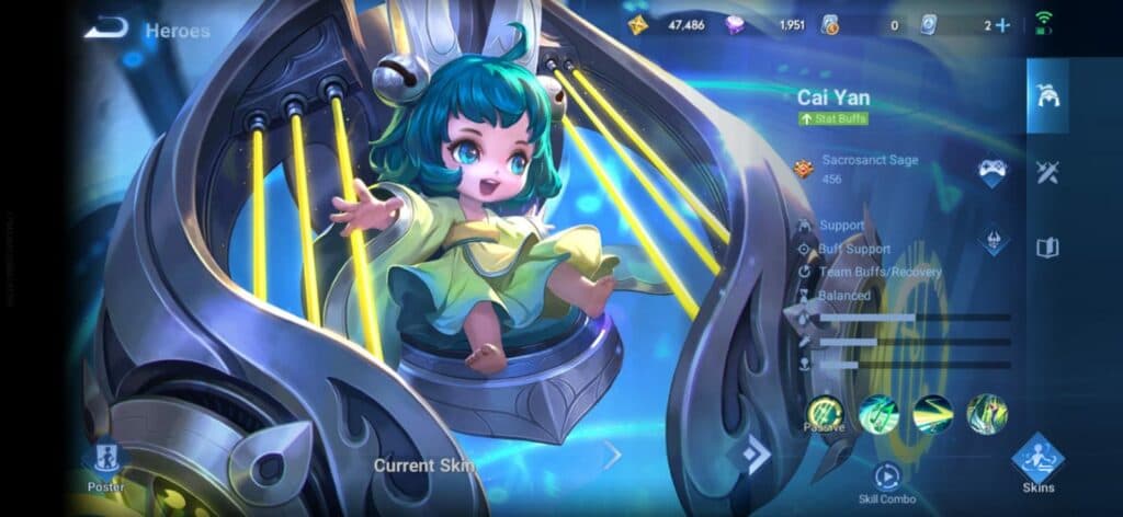 HoK Roamer Hero - Cai Yan(Image via Level Infinite)