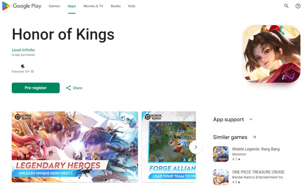 HoK will soon be available for download on Android via Google Play Store (Image via esports.gg)