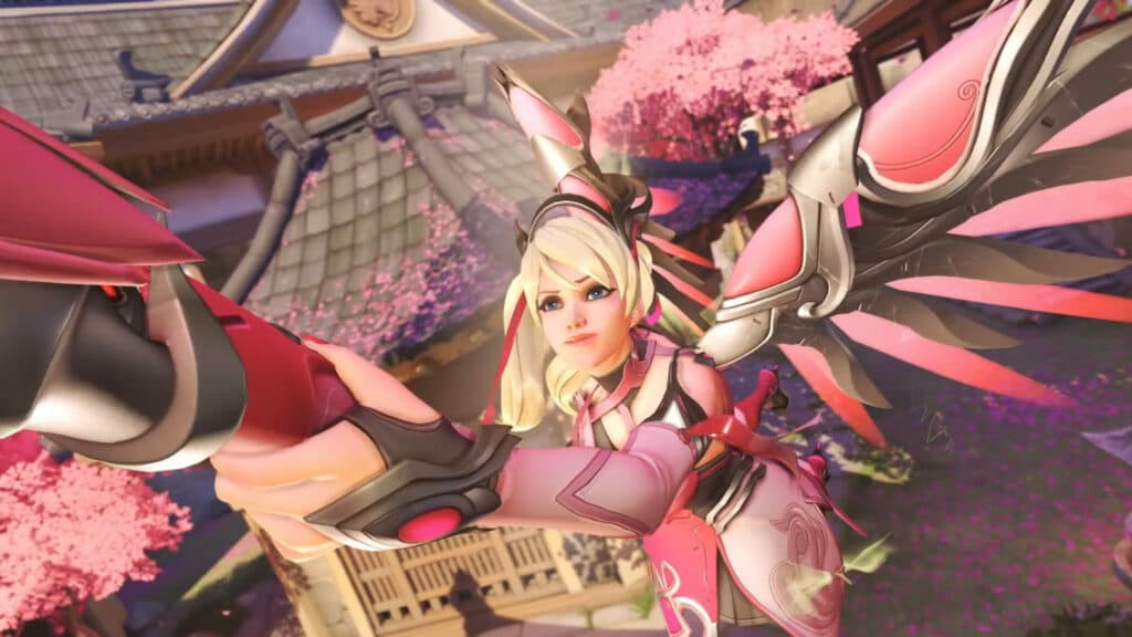The Pink Mercy skin (Image via Blizzard Entertainment)