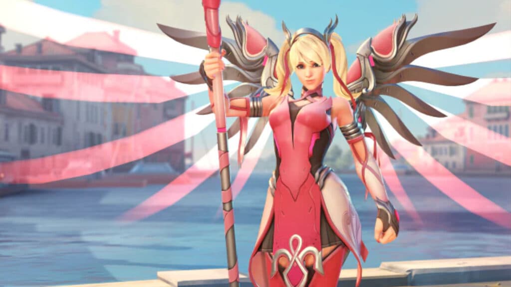 Overwatch 2 Pink Mercy skin (Image via Blizzard Entertainment)