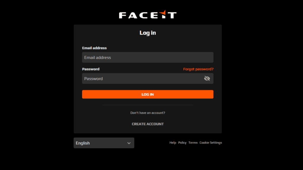 Participation requires an account (Image via FACEIT)