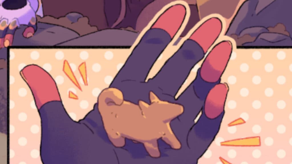 The dog artifact from Venture's Adventures: Tangle With Talon (Image via Blizzard Entertainment)