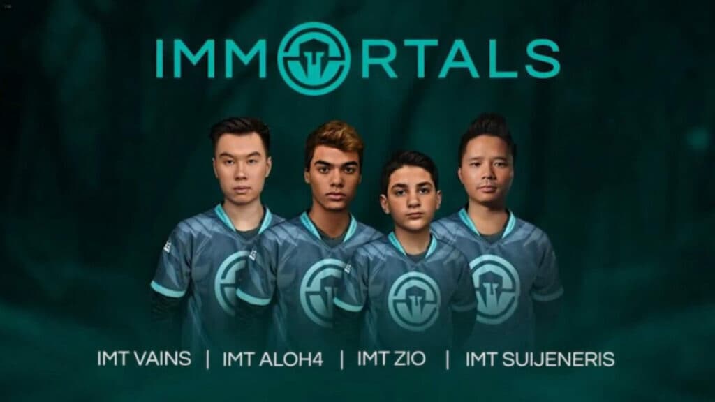 Jeffrey "SuiJeneris" Chau and his team (Image via Immortals)