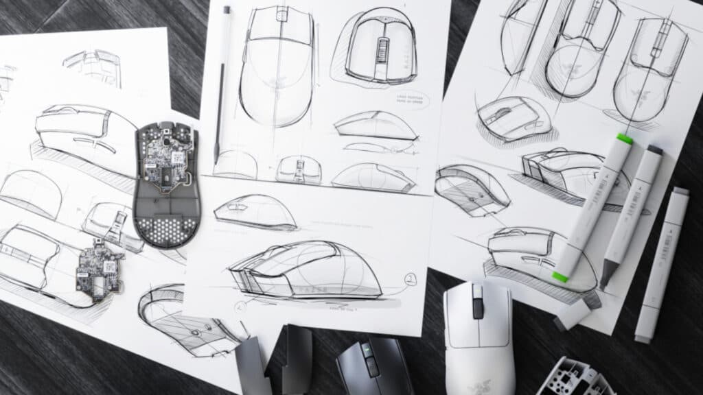 Design sketches (Image via Razer)