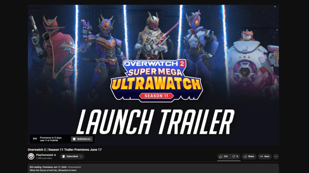 Overwatch 2 Season 11 preview release date screenshot (Image via esports.gg)