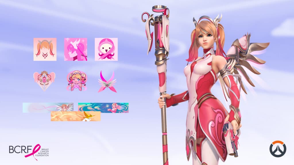 Overwatch 2 Rose Gold Mercy Bundle (Image via Blizzard Entertainment)