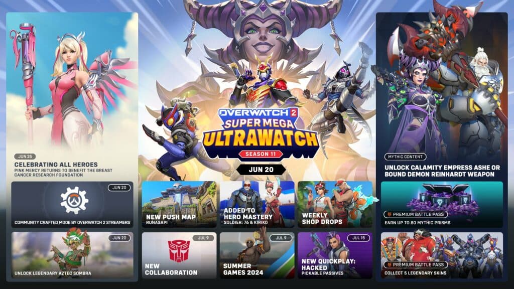 There is a lot coming in Overwatch 2 Season 11 (Image via Blizzard Entertainment)