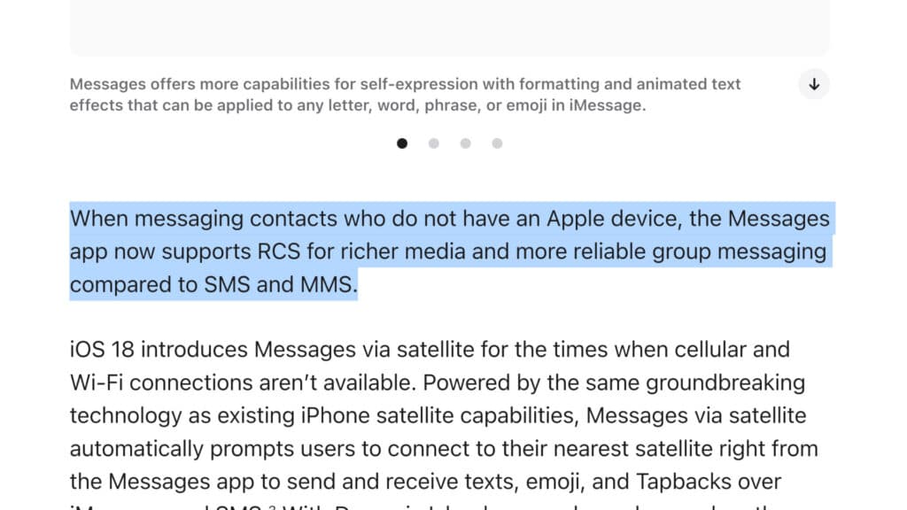 Screenshot of an Apple press release (Image via esports.gg)