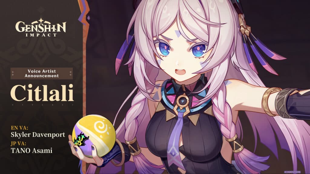 Citlali voice actors in Genshin Impact (image via HoYoverse)