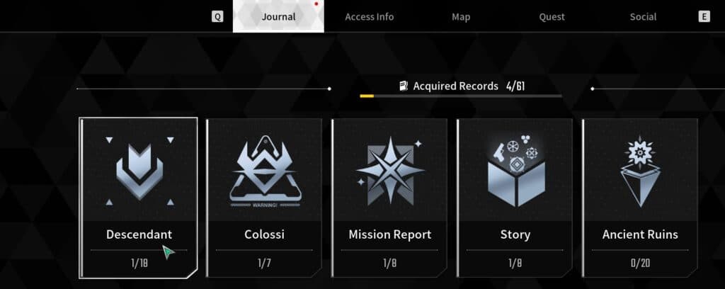 To listen to the record of Bunny's parents you need to go to your Descendant's Records in your menu