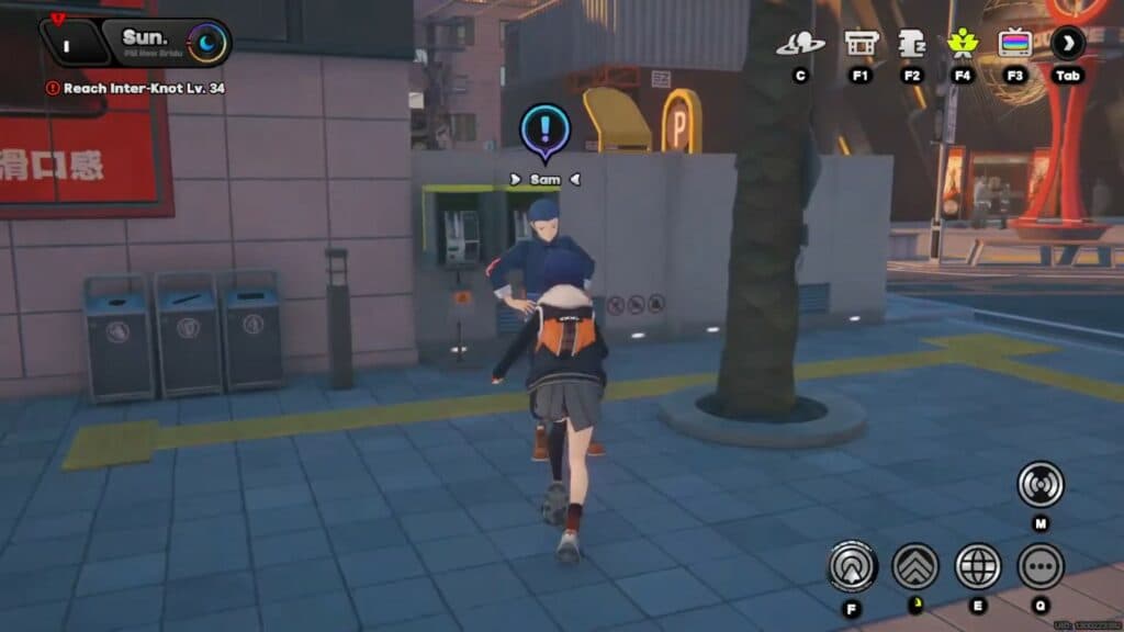 The Riddlers' Club Puzzle chain of quests in ZZZ begin with Sam (screenshot via esports.gg)