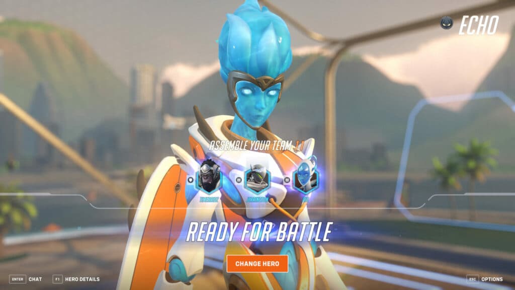 Winston's Beach Volleyball heroes (Image via esports.gg)