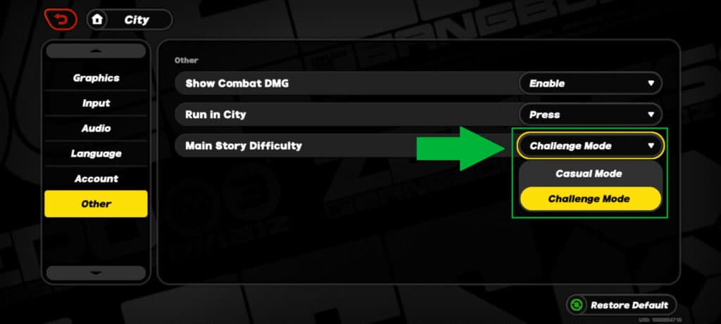 Choose between the Zenless Zone Zero Challenge Mode and Casual Mode (Image via esports.gg)