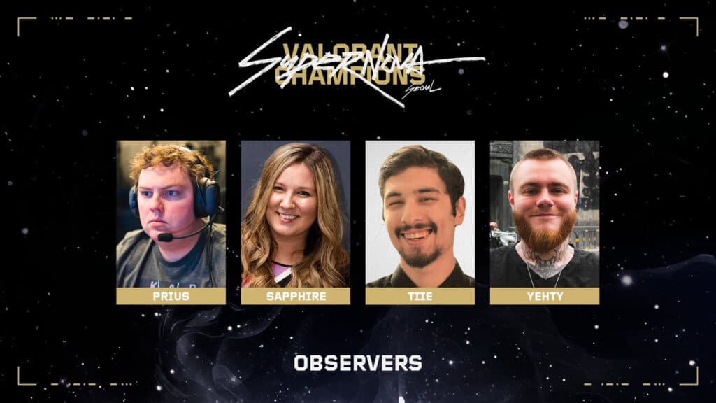 The observer team for Champions 2024 (Image via Riot Games)