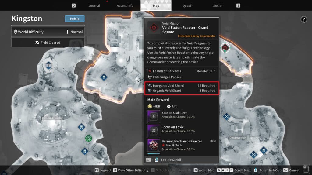 Take the right Void Shards to the right Void Fusion Reactor (Screenshot via NEXON)