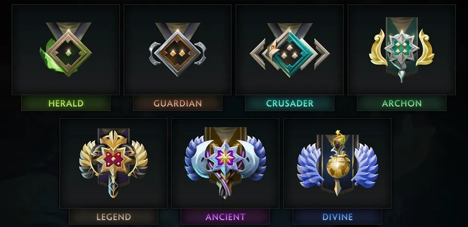 Dota 2 medals (Image via Valve)