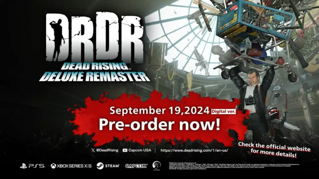 Dead Rising Deluxe Remaster information (Image via Capcom)