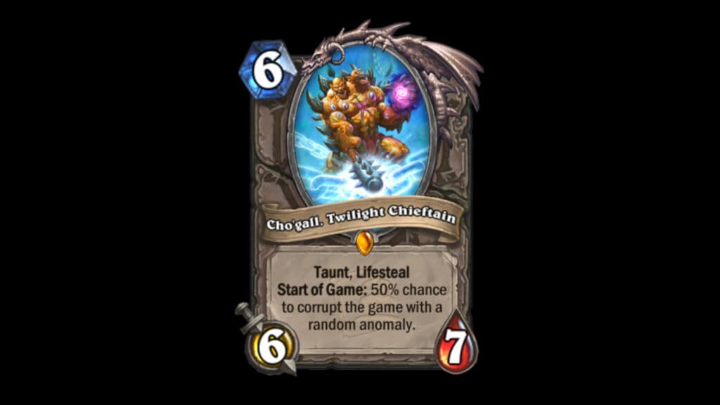Cho’gall, Twilight Chieftain in Hearthstone (Image via Blizzard Entertainment)