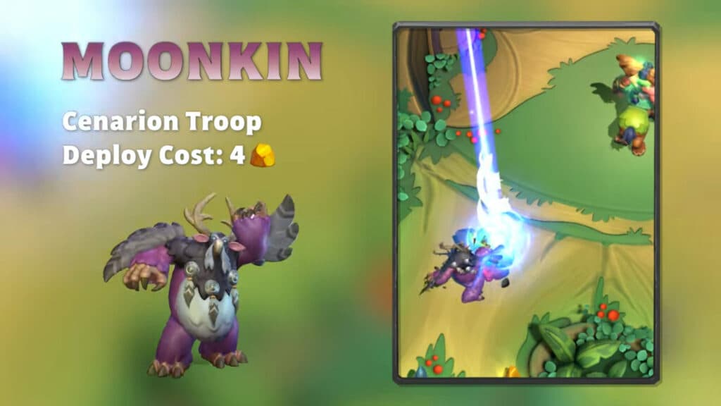 Warcraft Rumble Moonkin cost and gameplay (Image via Blizzard Entertainment)