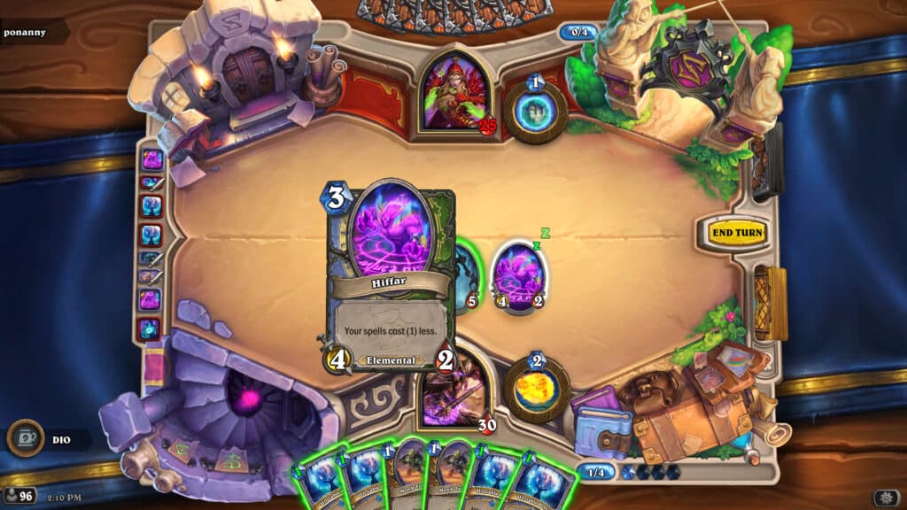 Hiffar is both a Mage and Hunter minion (Image via esports.gg)