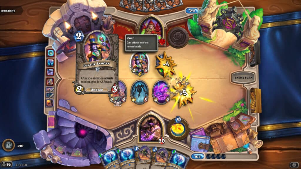 Parade Leader in Hearthstone (Image via esports.gg)