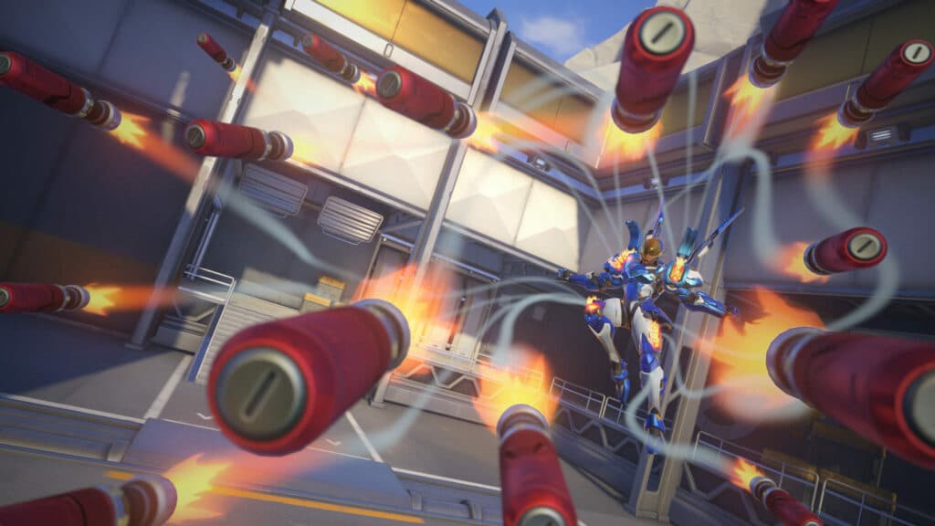 Overwatch 2 explored the idea of Starscream Pharah (Image via esports.gg)