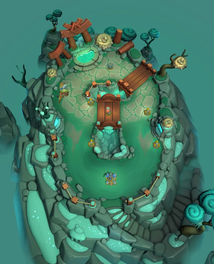 Brumeran above the peaks of Moonglade (Image via Blizzard Entertainment)