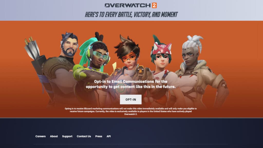 Overwatch 2 recap video website (Image via esports.gg)