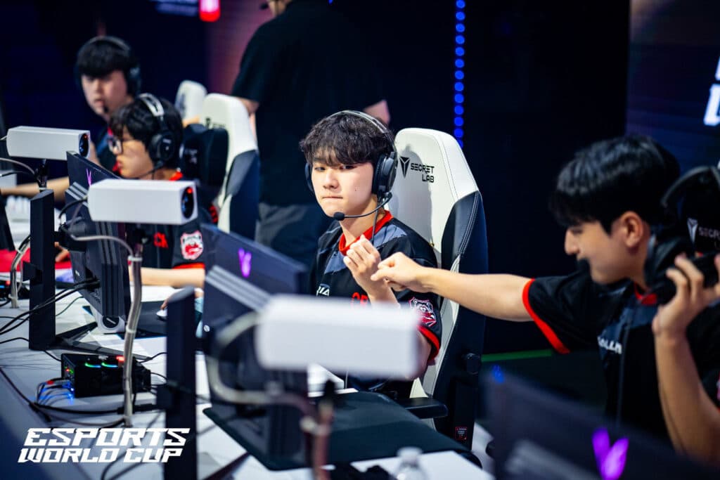 Crazy Raccoon players at the Esports World Cup for Overwatch 2 (Image via Esports World Cup)