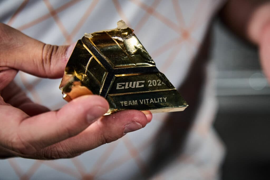 Virtus.Pro already locked in a great win over Vitality (Image via EWC on X)