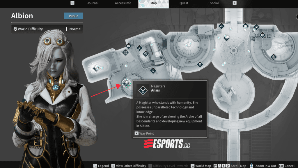 Find Anais in Albion to research Ultimate Bunny