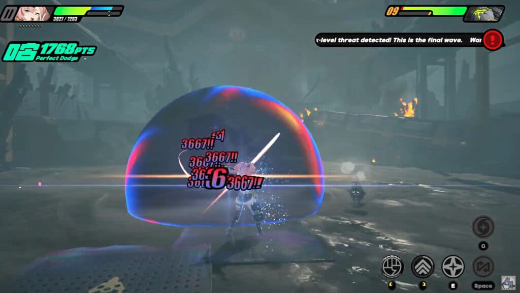 The Ether energy field created by Nicole's Ultimate - Ether Grenade (Screenshot via <a href="https://www.youtube.com/watch?v=OvhS9sU5YjE&t=26s&ab_channel=ItsShiro">ItsShiro YouTube</a>)