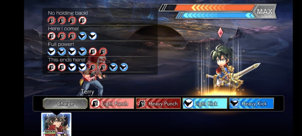 The King of Fighters x Another Eden screenshot (Image via Wright Flyer Studios)