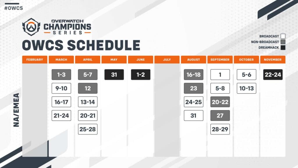 OWCS World Finals 2024 schedule (Image via Blizzard Entertainment)