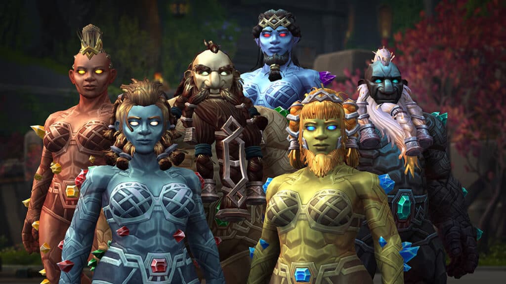 Players can enter the game as Earthen in WoW The War Within (Image via Blizzard Entertainment)