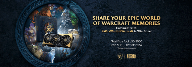 MSI x World of Warcraft campaign information (Image via MSI)