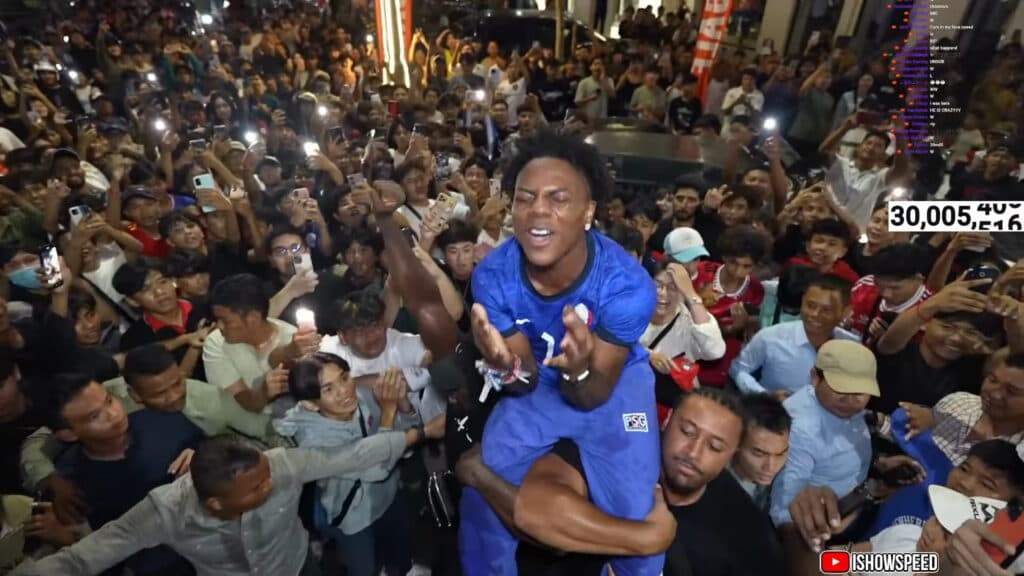 iShowSpeed in Cambodia - Screenshot by esports.gg