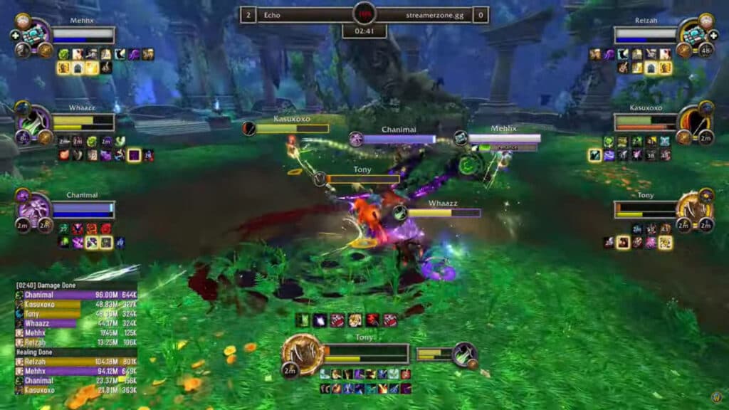 Echo versus streamerzone.gg during WoW AWC The War Within Cup 1 EU (Image via Blizzard Entertainment)