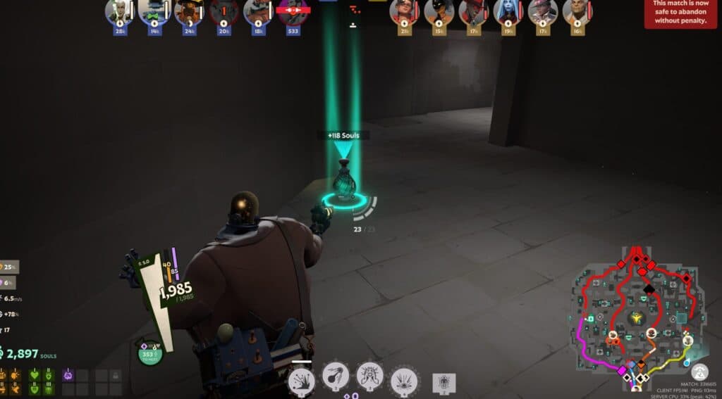 Picking up Souls like these will give you Unsecured Souls that can be dropped and become secured over time (Image via esports.gg)