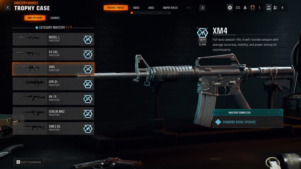 Diamond Badges in Black Ops 6 (Image via Activision Publishing Inc.)