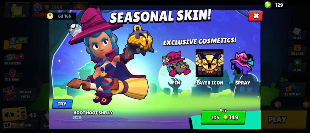 Hoot Hoot Shelly skin (Image via esports.gg)
