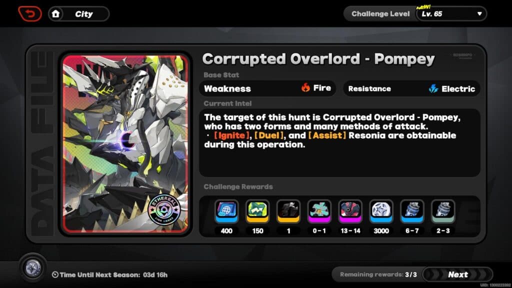 Corrupted Overlord - Pompey battle for Evelyn's materials (Screenshot via esports.gg)