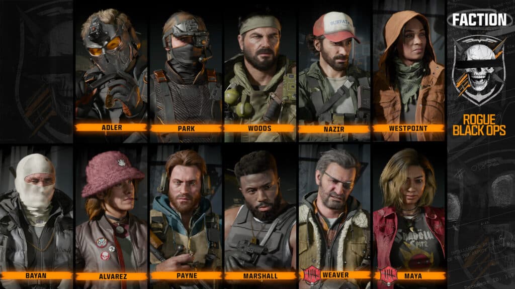 The Operators in Rogue Black Ops. Image via Activision